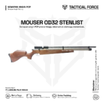 MOUSER OD 32 MAGZIN UNIT ONLY 1 TACTICAL FORCE SENAPAN ANGIN PCP MOUSER STENLISH 32 4
